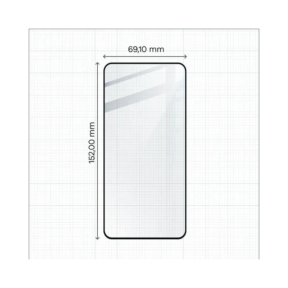 Szkło hartowane Bizon Glass Edge do Huawei P50 czarne