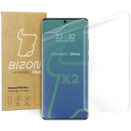 Kup Folia hydrożelowa na ekran Bizon Glass Hydrogel Huawei P50 Pro [2 PACK] - BIZ395 - {ean13} - Sklep Home Screen