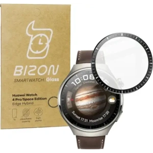 Kup Bizon Glass Watch Edge Hybrid Huawei Watch 4 Pro / 4 Pro Space Edition schwarz - BIZ401 - {ean13} - Sklep Home Screen