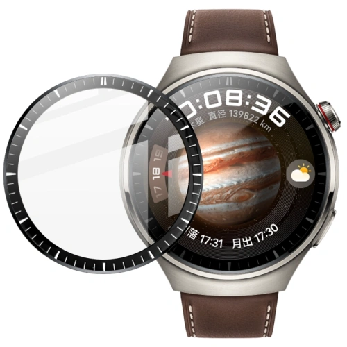 Kup Bizon Glass Watch Edge Hybrid Huawei Watch 4 Pro / 4 Pro Space Edition schwarz - BIZ401 - {ean13} - Sklep Home Screen
