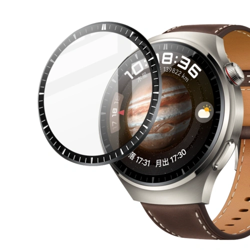 Kup Bizon Glass Watch Edge Hybrid Huawei Watch 4 Pro / 4 Pro Space Edition schwarz - BIZ401 - {ean13} - Sklep Home Screen