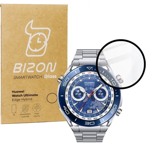 Kup Bizon Glass Watch Edge Hybrid Huawei Watch Ultimate fekete - BIZ406 - {ean13} - Sklep Home Screen