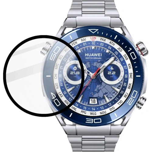 Kup Bizon Glass Watch Edge Hybrid Huawei Watch Ultimate fekete - BIZ406 - {ean13} - Sklep Home Screen