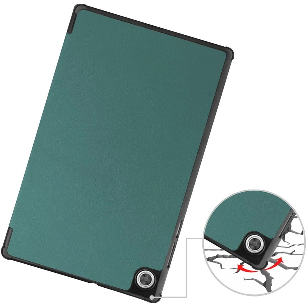 Etui Bizon Case Tab Croc do Lenovo Tab M10 Gen 2 ciemnozielone