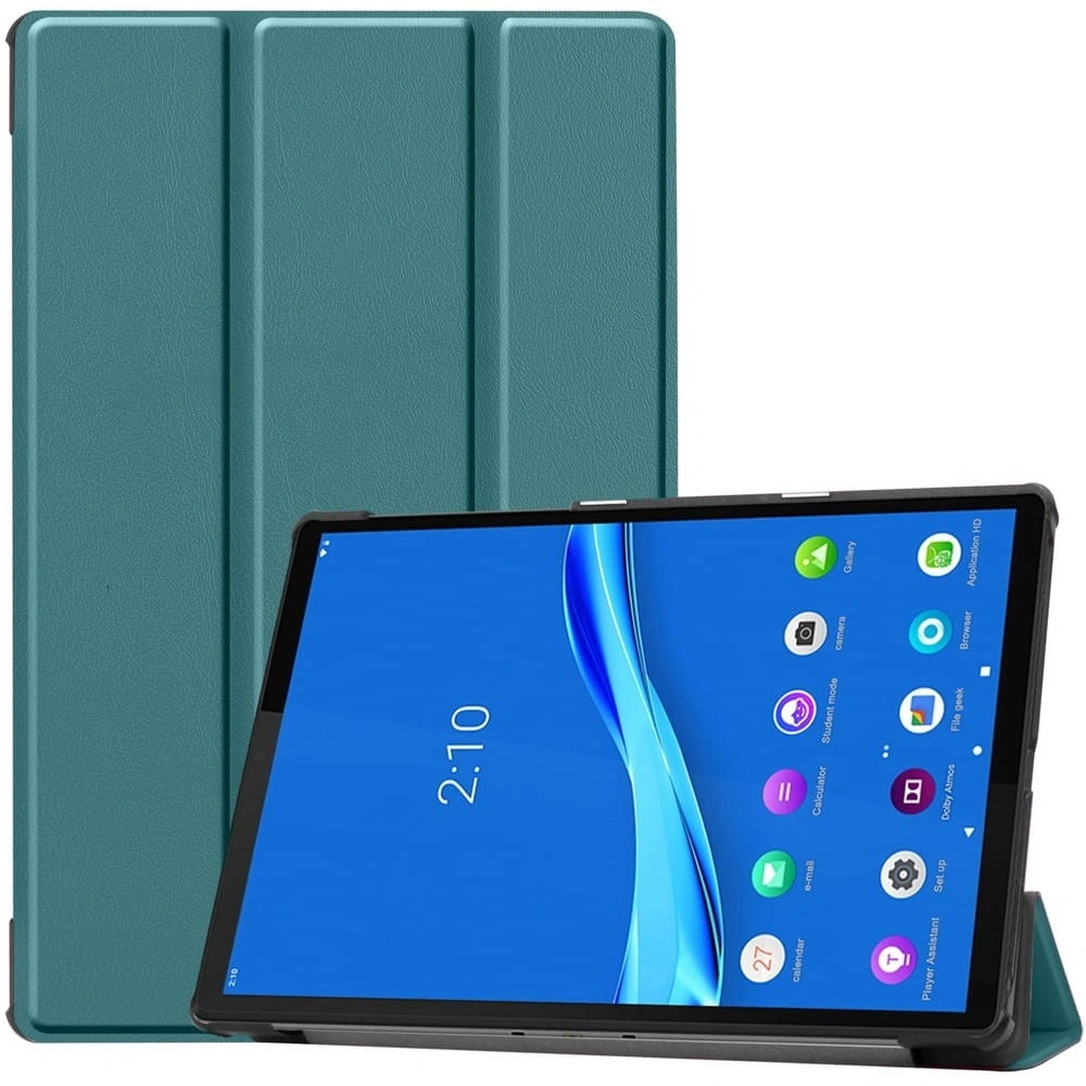 Etui Bizon Case Tab Croc do Lenovo Tab M10 Plus (2 Gen.) ciemnozielone