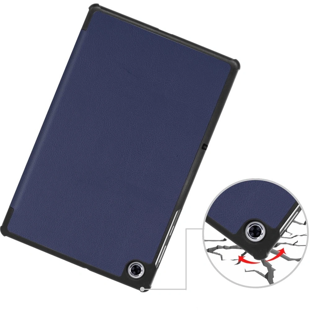 Etui Bizon Case Tab Croc do Lenovo Tab M10 Plus (2 Gen.) granatowe