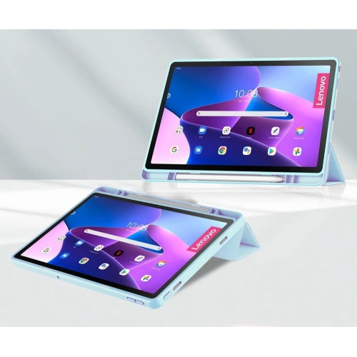 Kup Etui Bizon Case Tab Clear Matt do Lenovo Tab M10 Plus Gen 3 błękitne - BIZ417 - {ean13} - Sklep Home Screen