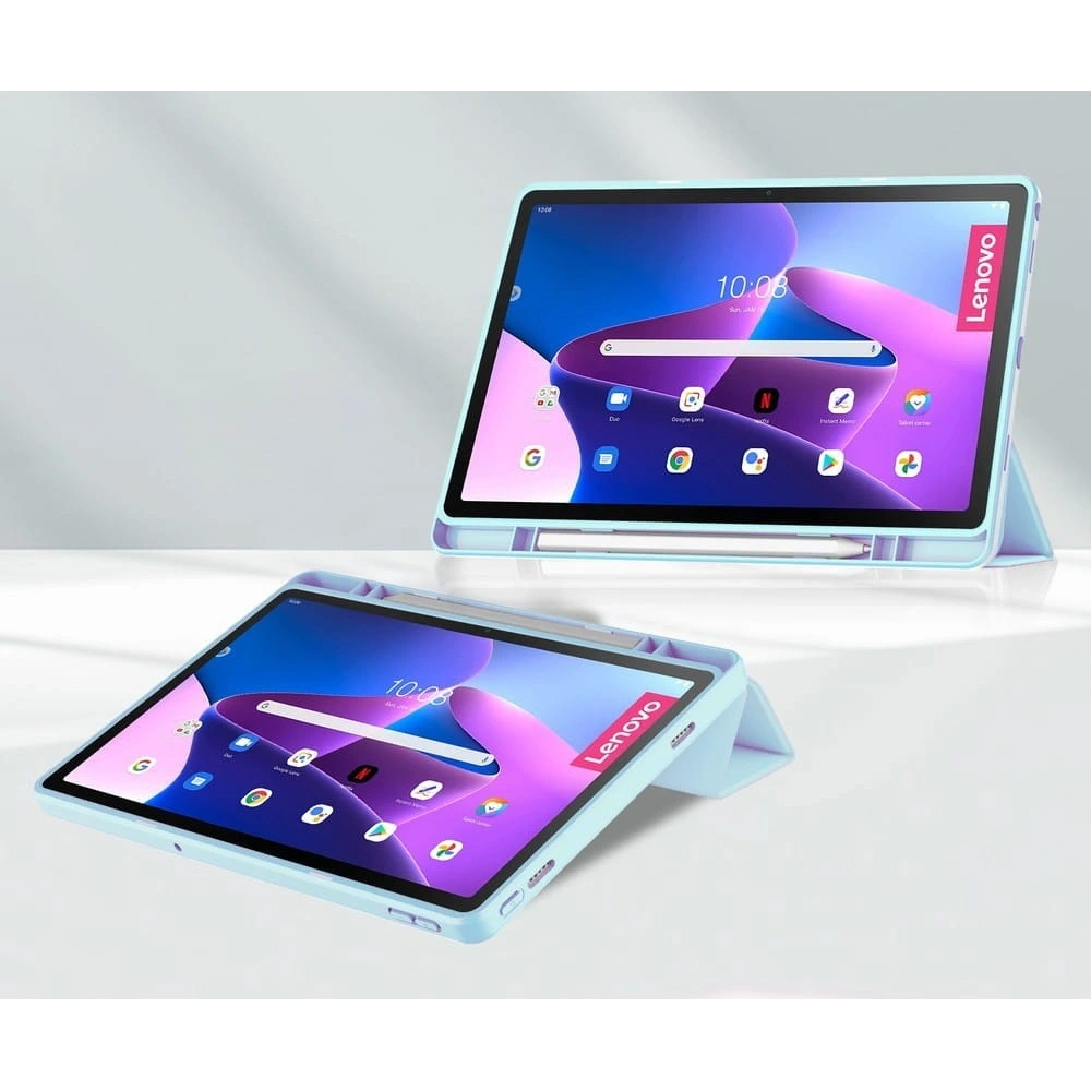 Etui Bizon Case Tab Clear Matt do Lenovo Tab M10 Plus Gen 3 błękitne