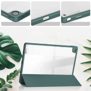 Etui Bizon Case Tab Clear Matt do Lenovo Tab M10 Plus Gen 3 ciemnozielone
