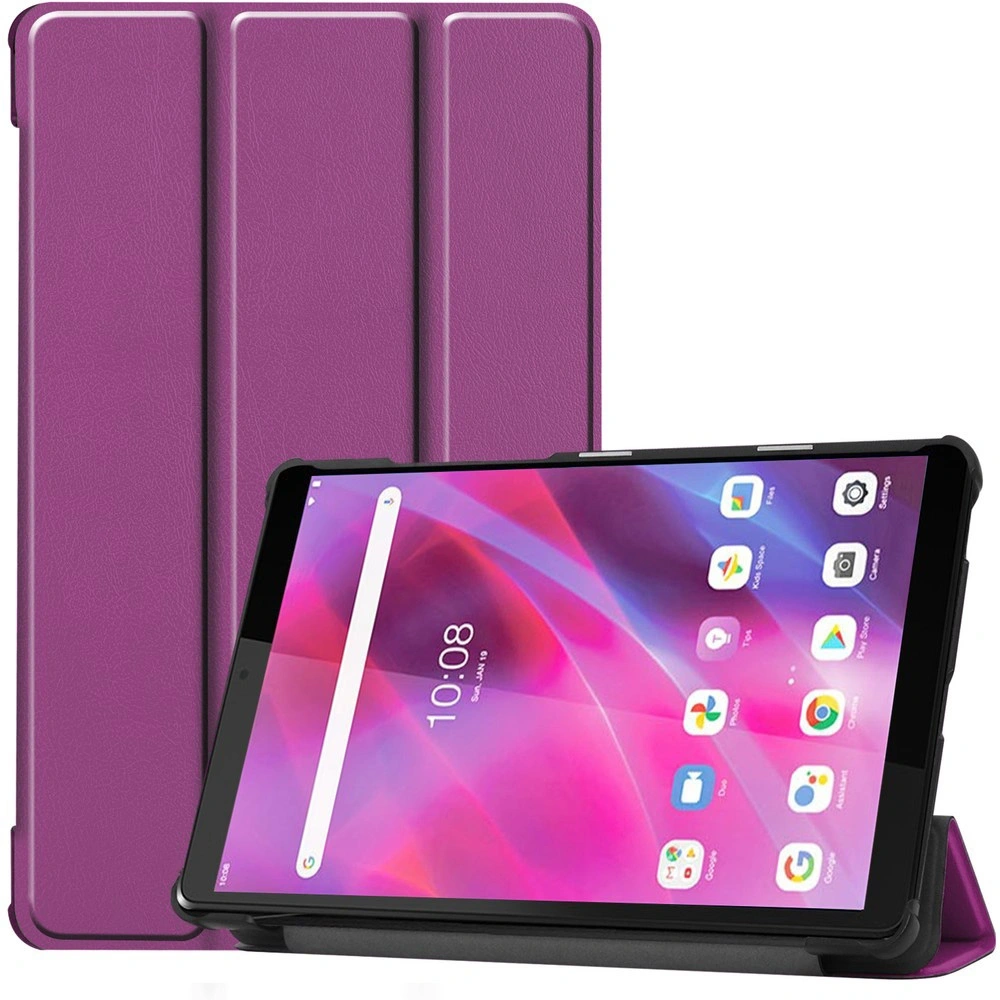 Etui Bizon Case Tab Croc do Lenovo Tab M8 Gen 3 ciemnofioletowe