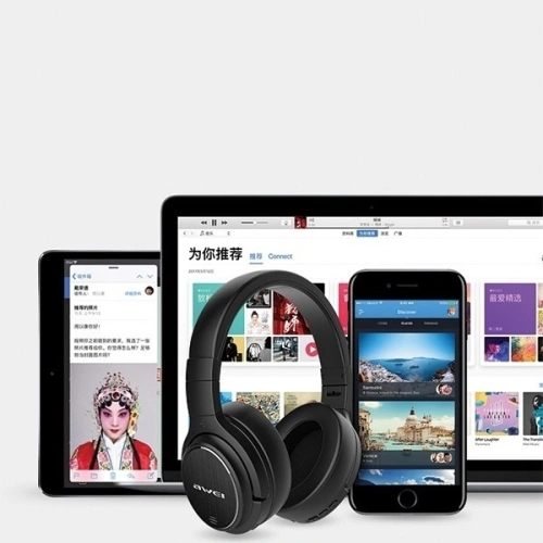 Kup Căști over-ear Bluetooth AWEI A950BL negru/black ANC - AWEI025BLK - {ean13} - Sklep Home Screen