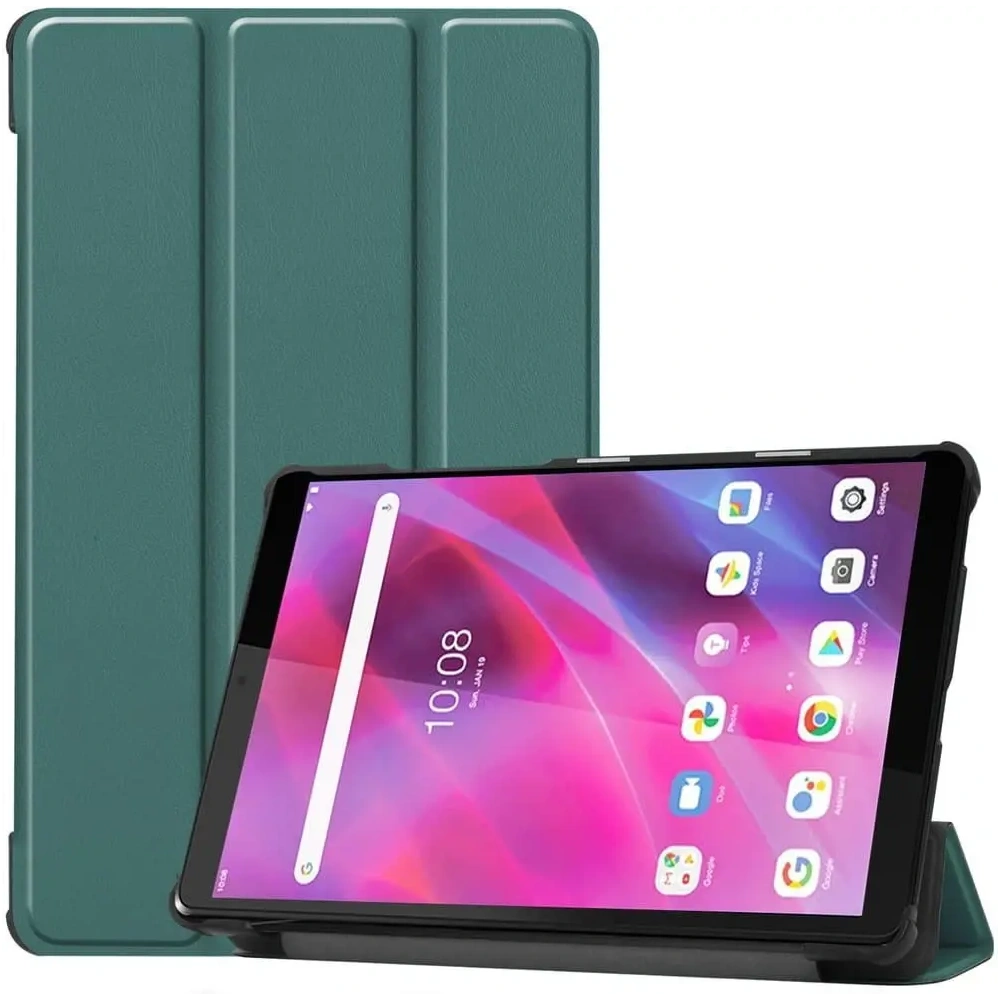 Etui Bizon Case Tab Croc do Lenovo Tab M8 Gen 3 ciemnozielone