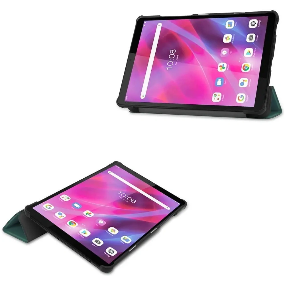 Etui Bizon Case Tab Croc do Lenovo Tab M8 Gen 3 ciemnozielone