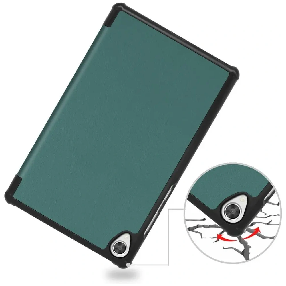 Etui Bizon Case Tab Croc do Lenovo Tab M8 Gen 3 ciemnozielone