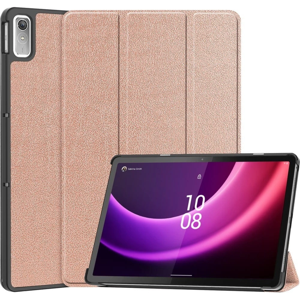 Etui Bizon Case Tab Croc do Lenovo Tab P11 Gen 2 / Xiaoxin Pad Plus 2023 różowozłote