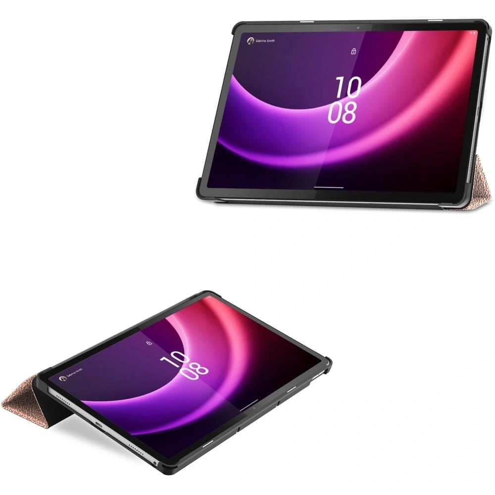 Etui Bizon Case Tab Croc do Lenovo Tab P11 Gen 2 / Xiaoxin Pad Plus 2023 różowozłote