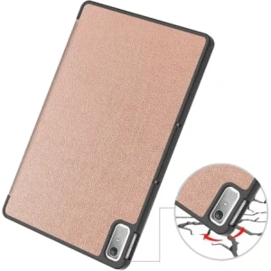 Etui Bizon Case Tab Croc do Lenovo Tab P11 Gen 2 / Xiaoxin Pad Plus 2023 różowozłote
