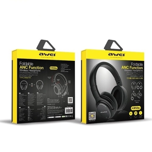 Kup AWEI sluchátka přes uši Bluetooth A950BL černá/black ANC - AWEI025BLK - {ean13} - Sklep Home Screen