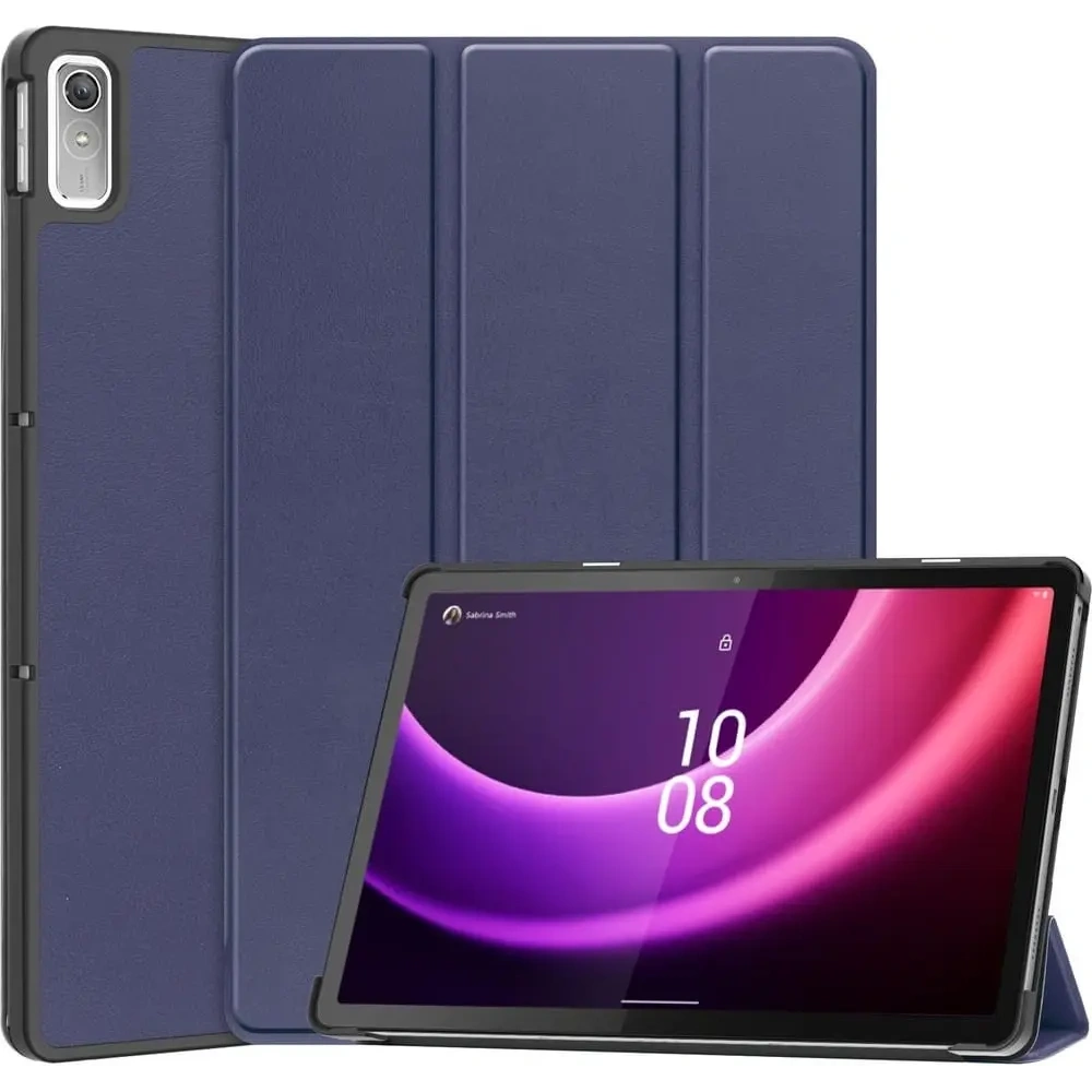 Etui Bizon Case Tab Croc do Lenovo Tab P11 Gen 2 / Xiaoxin Pad Plus 2023 granatowe