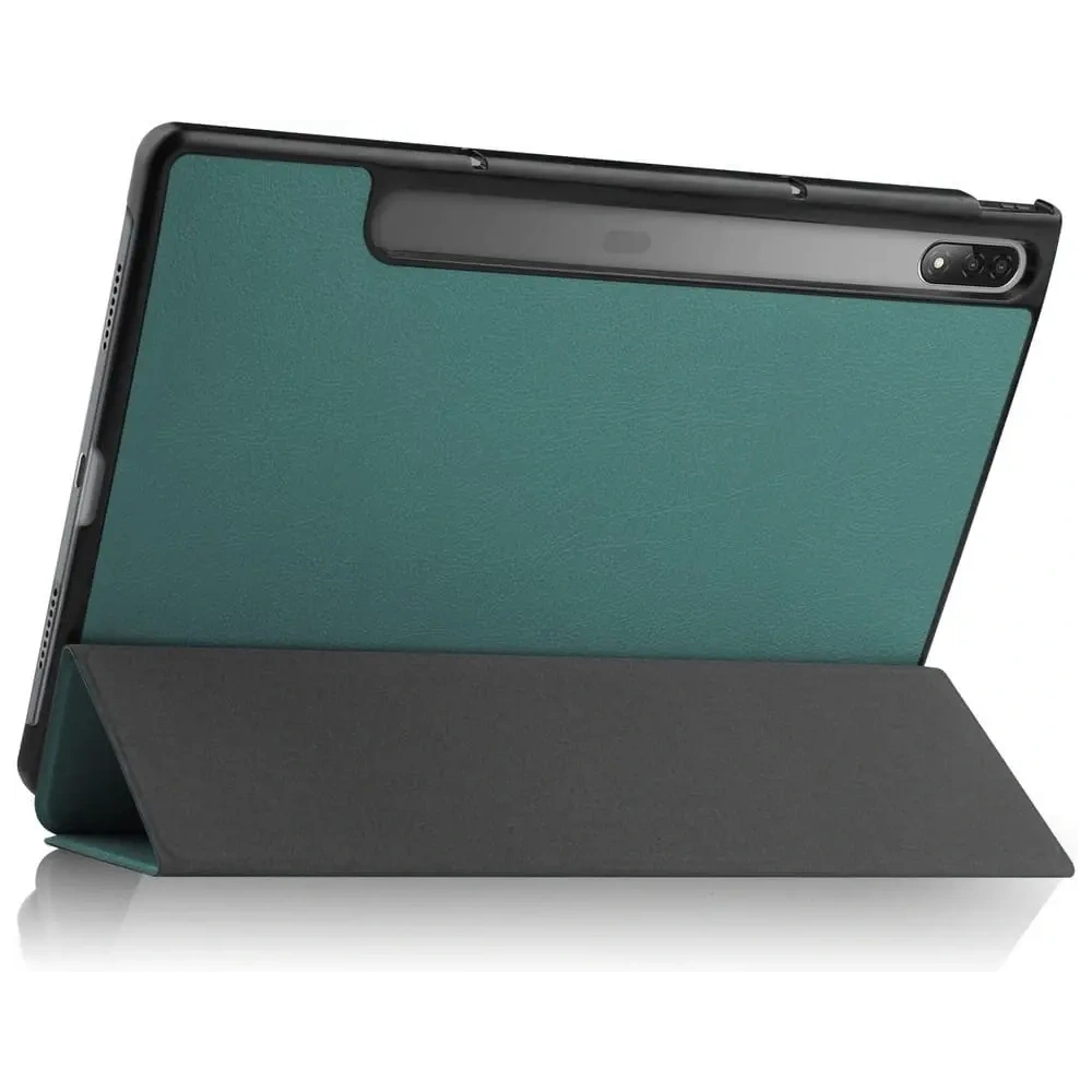 Etui Bizon Case Tab Croc do Lenovo Tab P12 Pro ciemnozielone