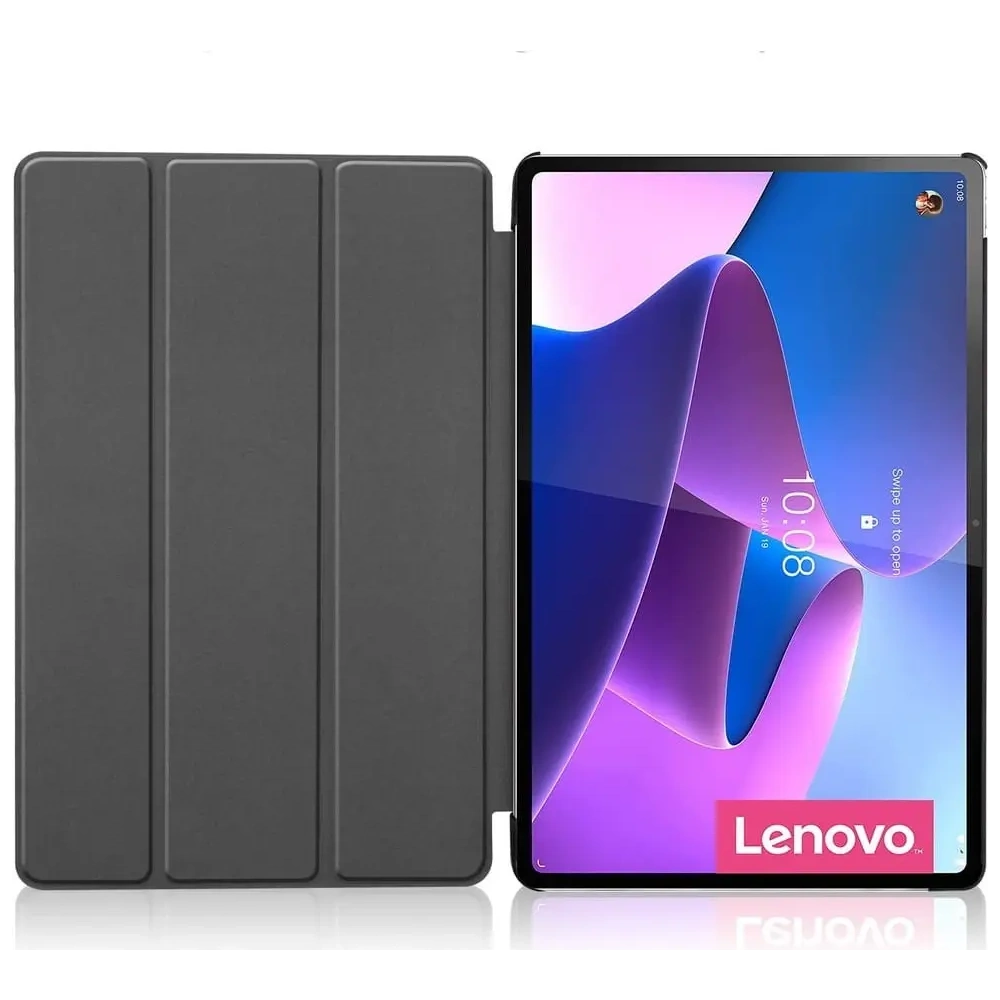 Etui Bizon Case Tab Croc do Lenovo Tab P12 Pro ciemnozielone