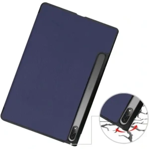 Etui Bizon Case Tab Croc do Lenovo Tab P12 Pro granatowe