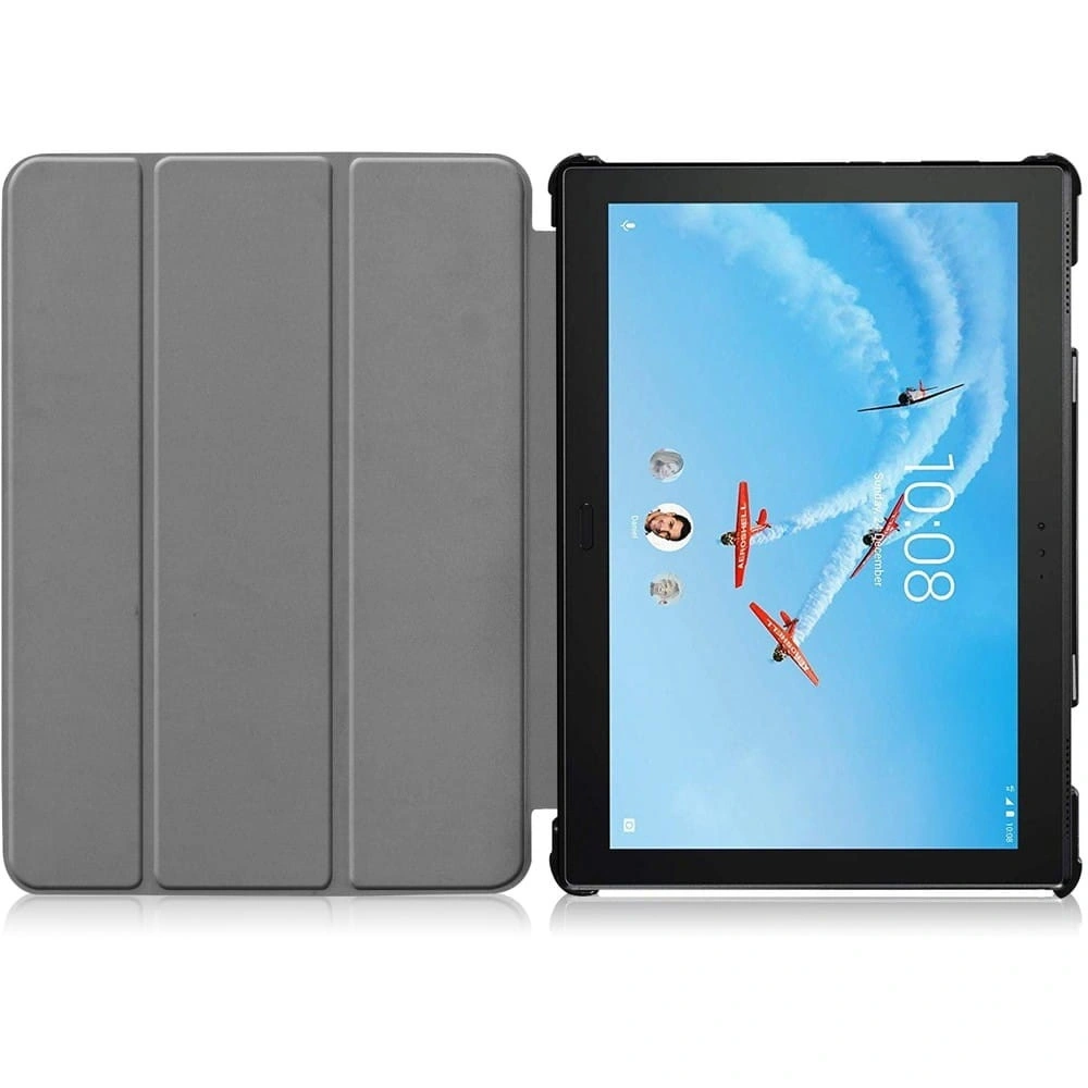 Etui Bizon Case Tab Croc do Lenovo Yoga Smart Tab 10.1 / Lenovo Yoga Tab 5 różowozłote