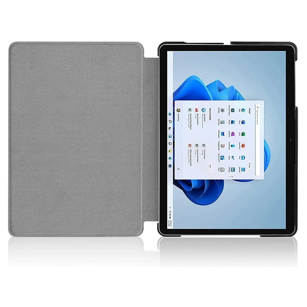 Etui Bizon Case Tab Croc do Microsoft Surface Go 3 / Go 2 / Go ciemnozielone