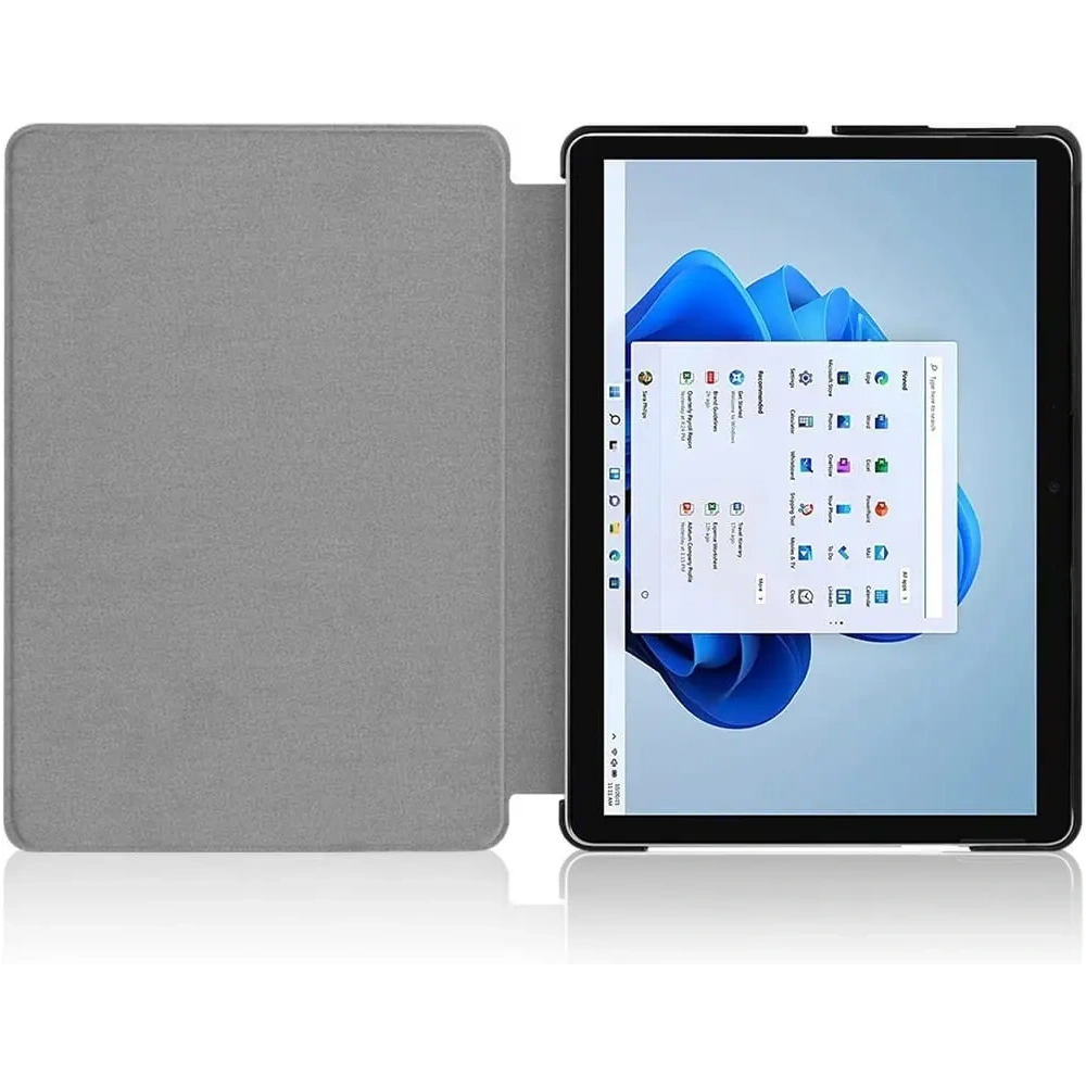 Etui Bizon Case Tab Croc do Microsoft Surface Pro 8 ciemnozielone