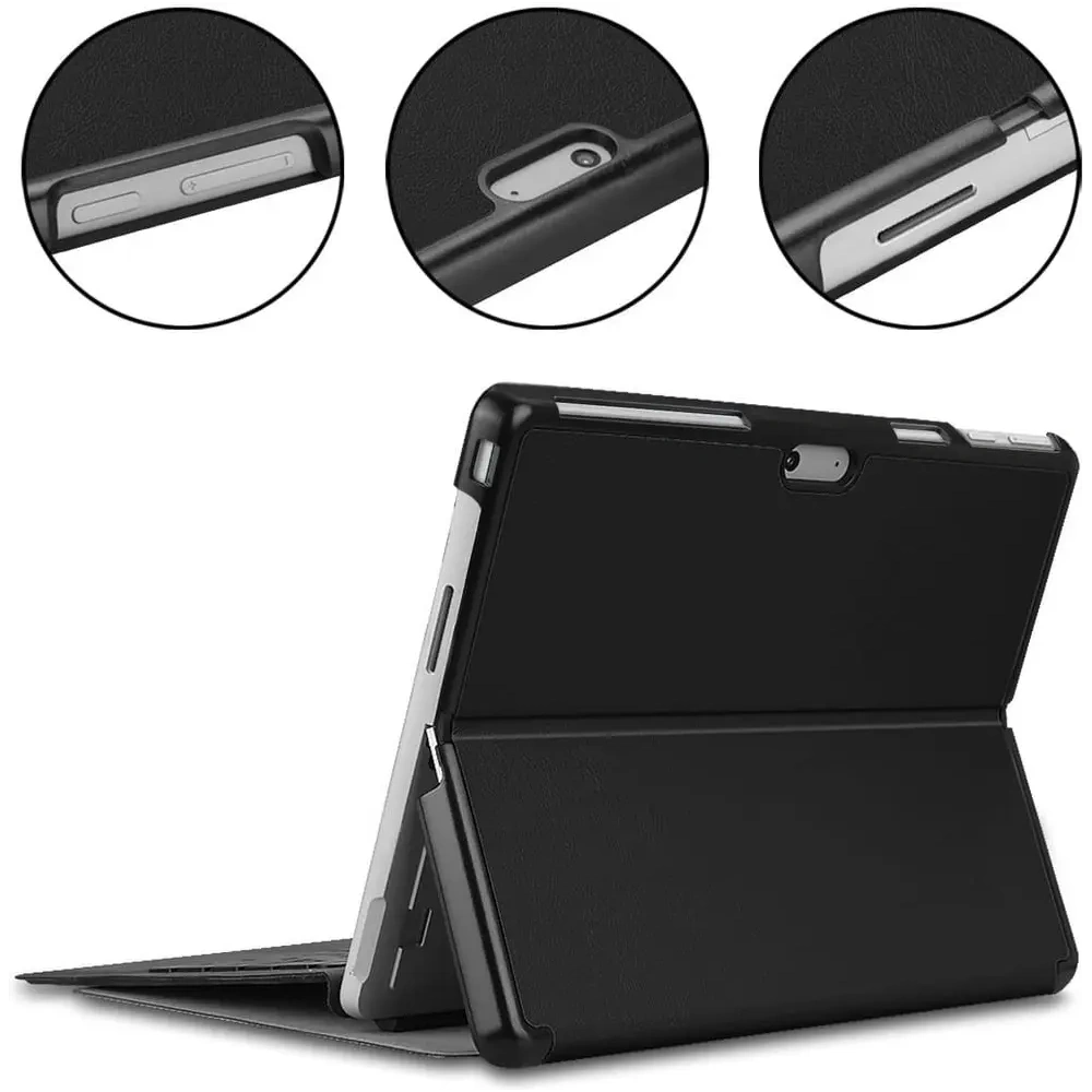 Etui Bizon Case Tab Croc do Microsoft Surface Pro 11 / 10 / 9 czarne