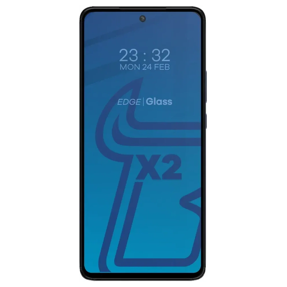 Szkło hartowane Bizon Glass Edge - [2 PACK] + ochrona na obiektyw Motorola Edge 30