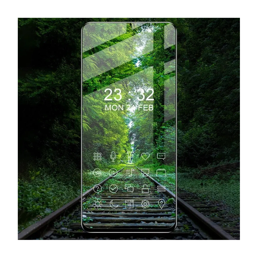 Szkło hartowane Bizon Glass Edge - [2 PACK] + ochrona na obiektyw Motorola Edge 30