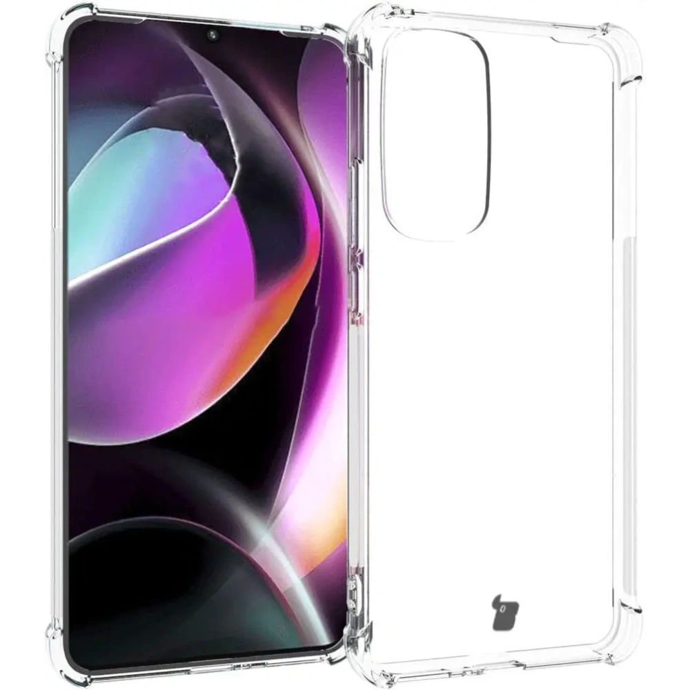 Etui + 2x szkło na ekran + obiektyw Bizon Case Clear Pack do Moto Edge 30 przezroczyste