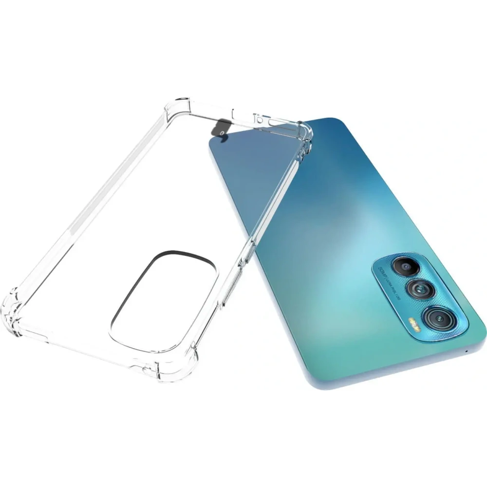 Etui + 2x szkło na ekran + obiektyw Bizon Case Clear Pack do Moto Edge 30 przezroczyste