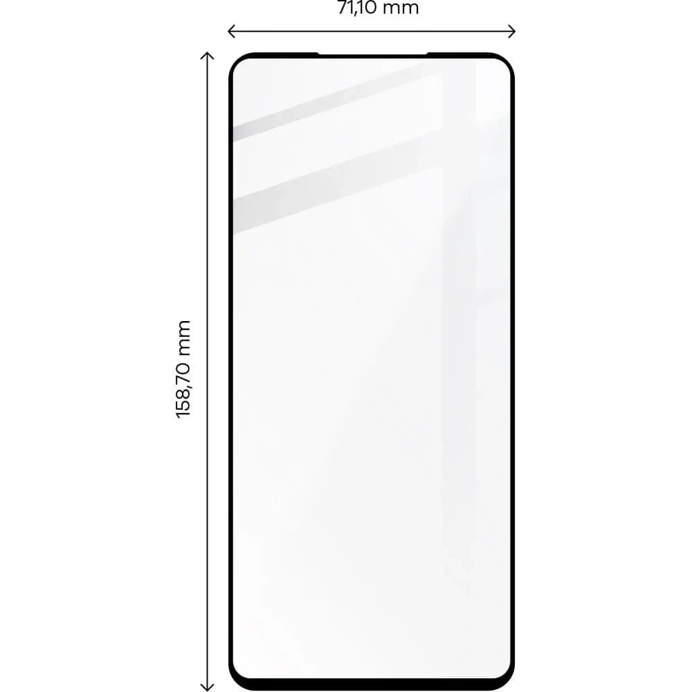 Szkło hartowane Bizon Glass Edge do Motorola Edge 30 czarne