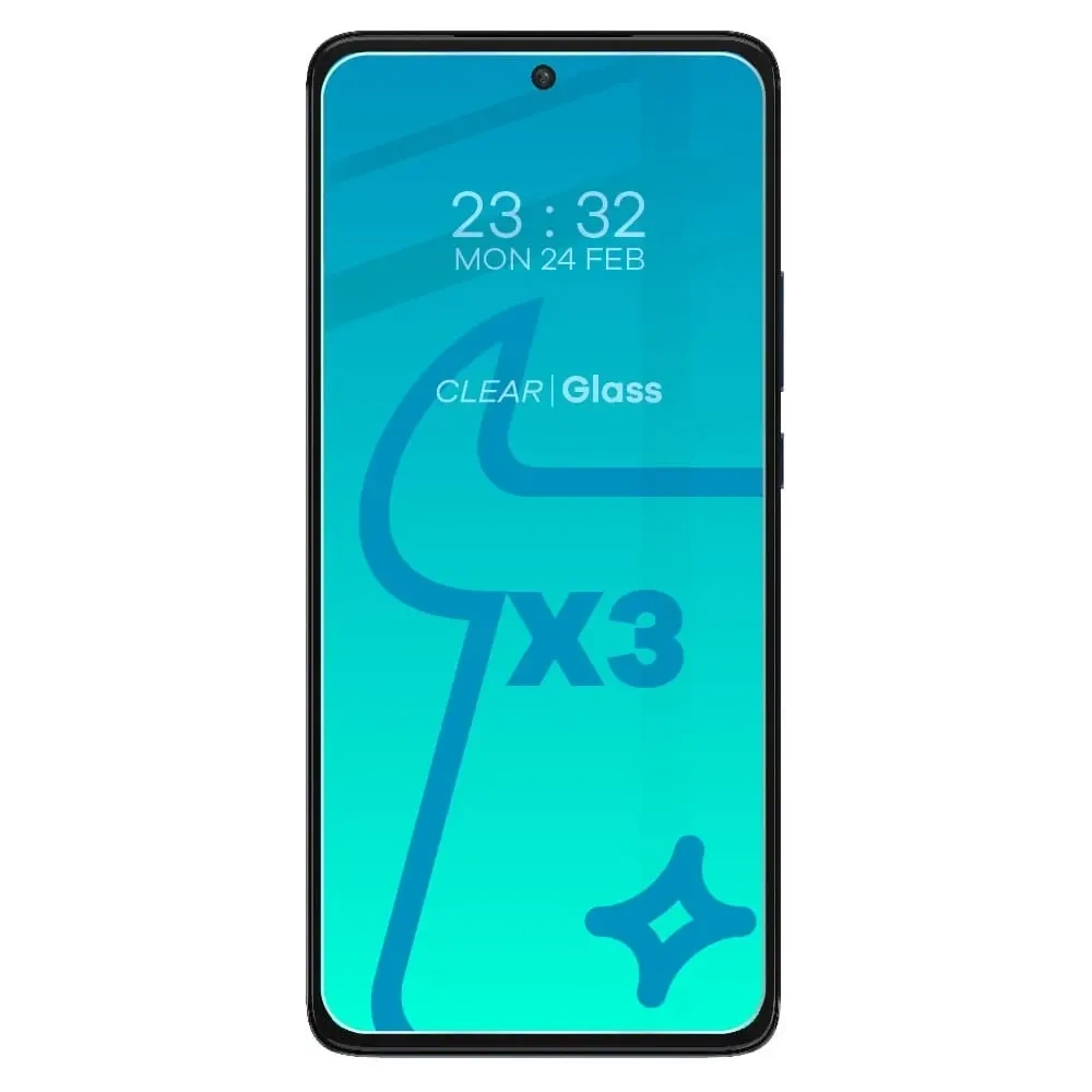 Szkło hartowane Bizon Glass Clear - 3 szt. + obiektyw Motorola Edge 30