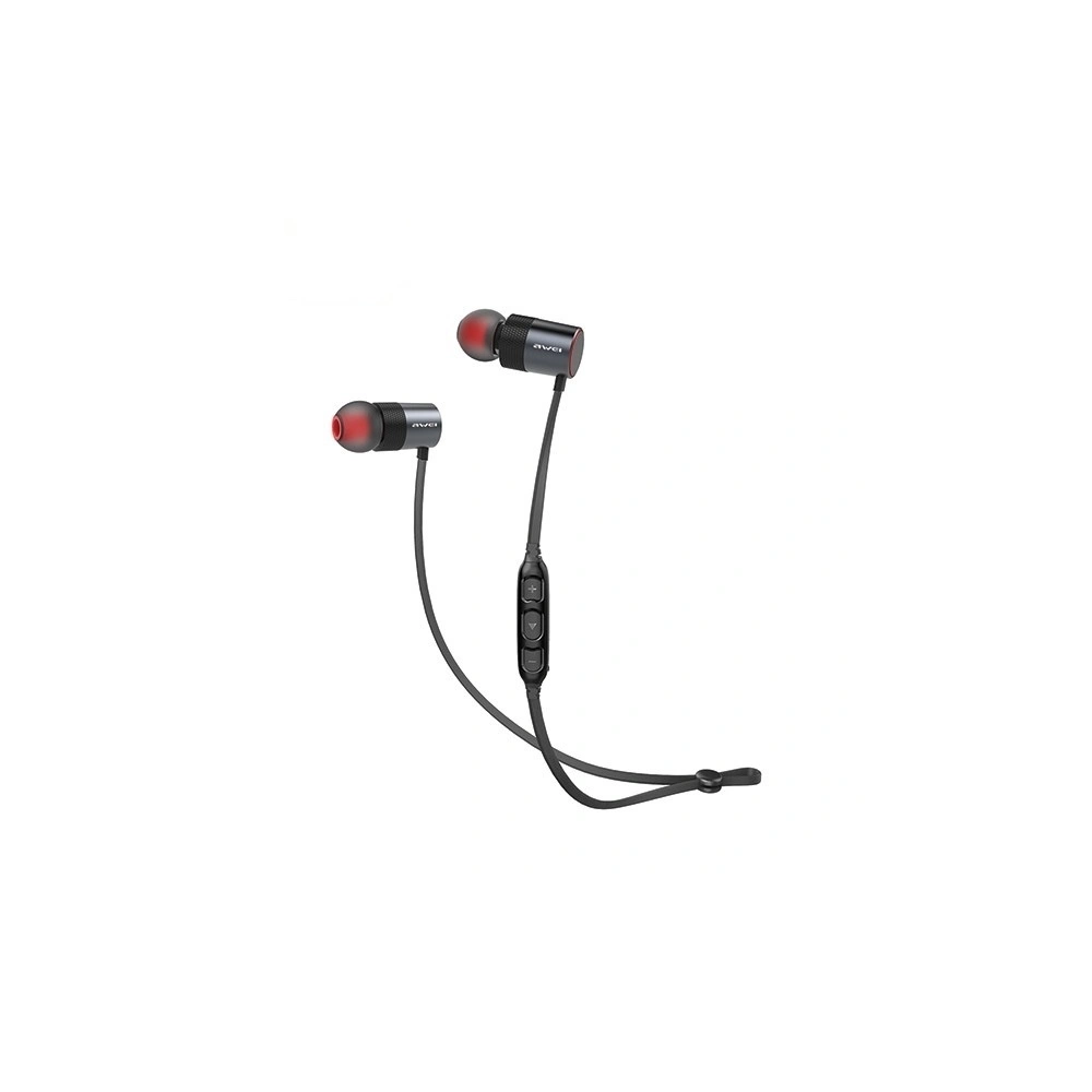 AWEI słuchawki sportowe Bluetooth AK2 czarny/black Magnetic switch