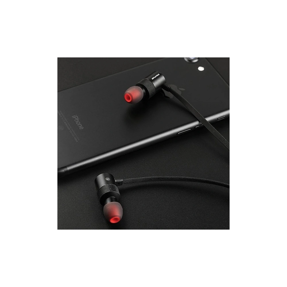 AWEI słuchawki sportowe Bluetooth AK2 czarny/black Magnetic switch