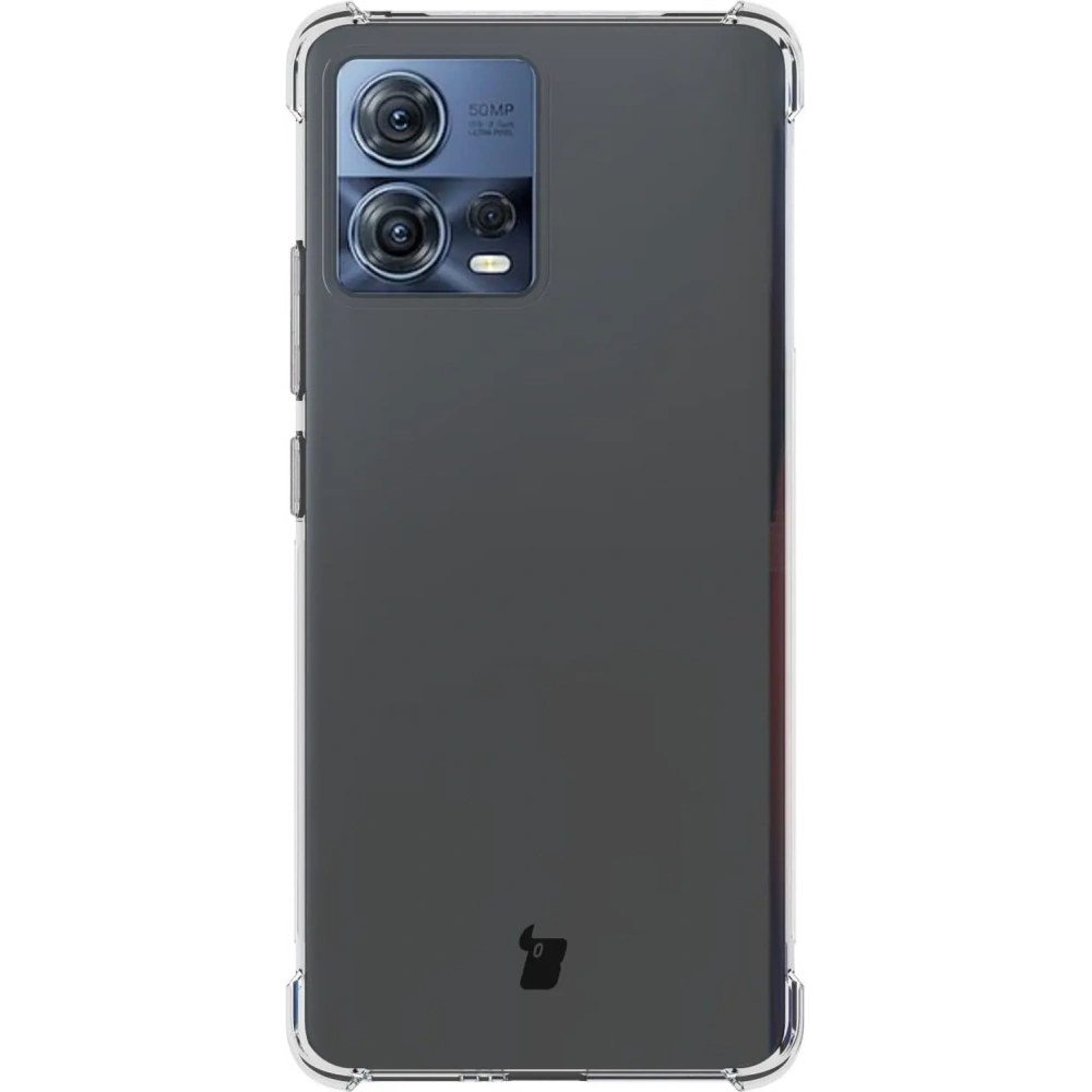 Etui + 2x folia + obiektyw Bizon Case Clear Pack do Motorola Moto Edge 30 Fusion przezroczyste
