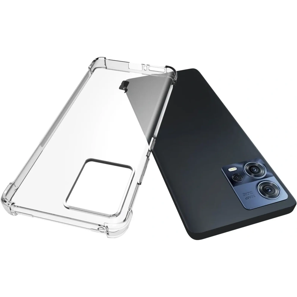 Etui + 2x folia + obiektyw Bizon Case Clear Pack do Motorola Moto Edge 30 Fusion przezroczyste