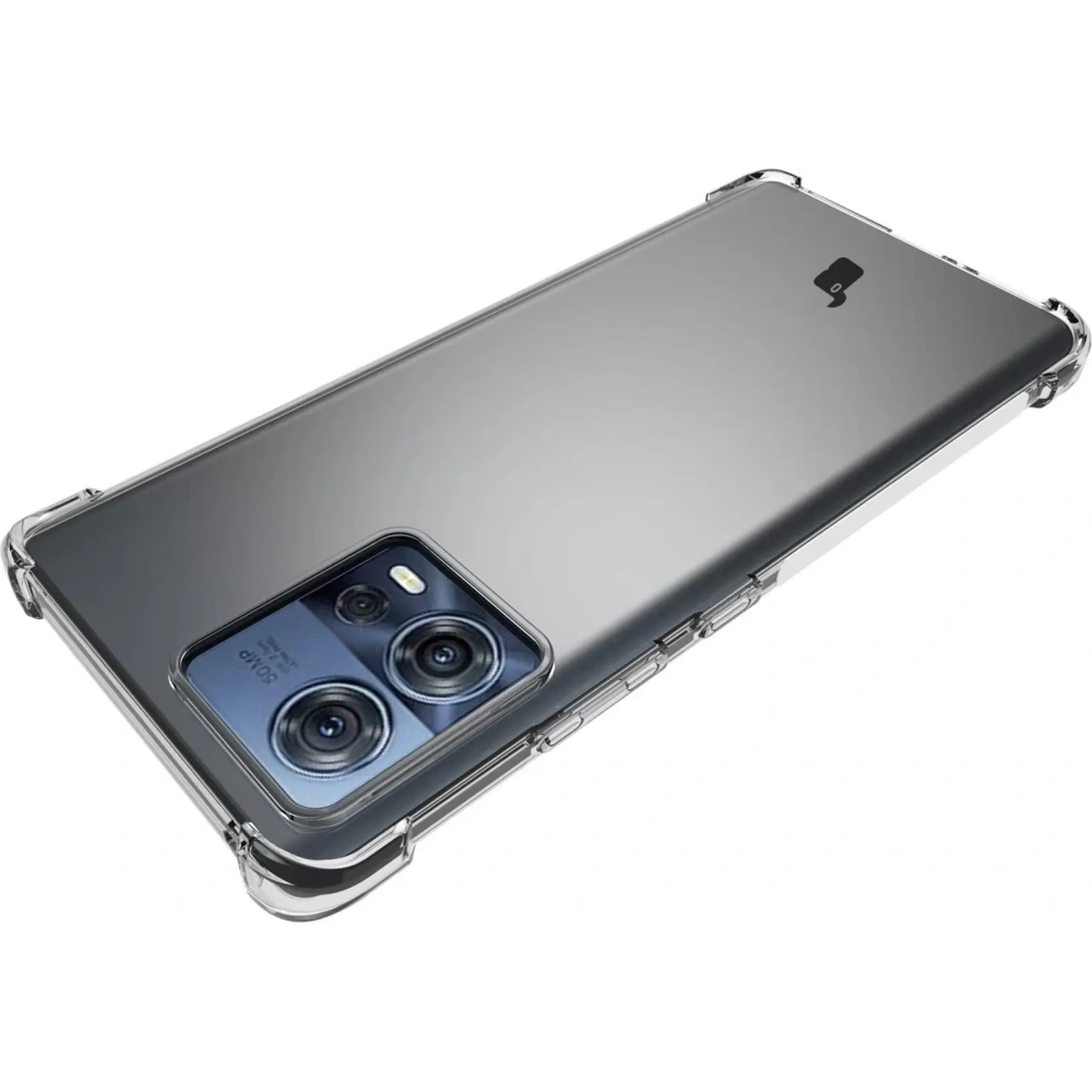 Etui + 2x folia + obiektyw Bizon Case Clear Pack do Motorola Moto Edge 30 Fusion przezroczyste