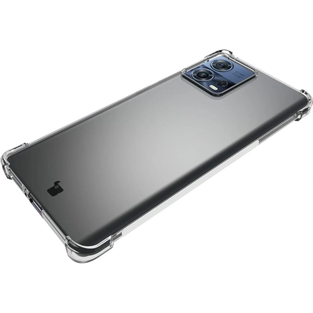 Etui + 2x folia + obiektyw Bizon Case Clear Pack do Motorola Moto Edge 30 Fusion przezroczyste