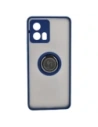 Buy Bizon Case Hybrid Ring Motorola Edge 30 Fusion smoky with a navy blue frame - BIZ457 - {ean13} - Home Screen Store Europe