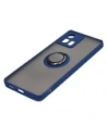 Buy Bizon Case Hybrid Ring Motorola Edge 30 Fusion smoky with a navy blue frame - BIZ457 - {ean13} - Home Screen Store Europe