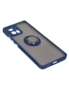 Buy Bizon Case Hybrid Ring Motorola Edge 30 Fusion smoky with a navy blue frame - BIZ457 - {ean13} - Home Screen Store Europe