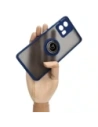 Buy Bizon Case Hybrid Ring Motorola Edge 30 Fusion smoky with a navy blue frame - BIZ457 - {ean13} - Home Screen Store Europe