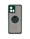 Kup Pouzdro s úchopem na prst Bizon Case Hybrid Ring pro Motorola Edge 30 Fusion v kouřovém provedení s tmavě zeleným rámem. - BIZ458 - {ean13} - Sklep Home Screen