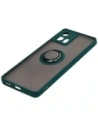 Kup Pouzdro s úchopem na prst Bizon Case Hybrid Ring pro Motorola Edge 30 Fusion v kouřovém provedení s tmavě zeleným rámem. - BIZ458 - {ean13} - Sklep Home Screen