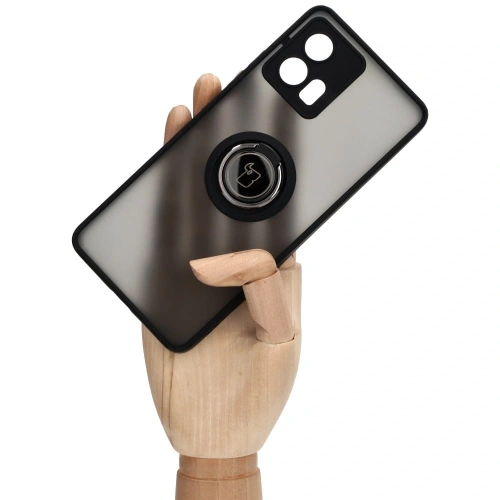 Buy Bizon Case Hybrid Ring Motorola Edge 30 Fusion smoky with a black frame - BIZ460 - {ean13} - Home Screen Store Europe