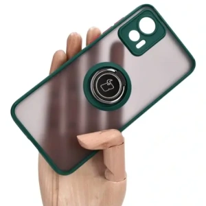 Kup Bizon Case Hybrid Ring Motorola Edge 30 Neo rauchig mit einem dunkelgrünen Rahmen - BIZ461 - {ean13} - Sklep Home Screen